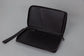 Pairre 4P passport wallet in black leather — open interior showing four passport slots and boarding pass pocket
