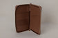 Pairre 2P passport wallet in brown leather - open interior showing passport slots and card pockets